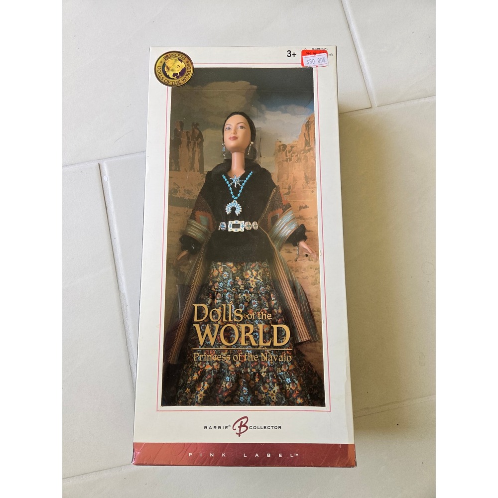 Barbie Dolls of the World Princess of the Navajo Pink Label Collector B8956 NIB